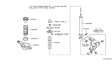 Diagram for 2012 Nissan 370Z Coil Spring Insulator - 55338-1EA0A