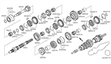 Diagram for 2019 Nissan 370Z Synchronizer Ring - 32604-5X00A