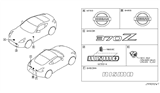 Diagram for 2019 Nissan 370Z Emblem - 62890-CD000