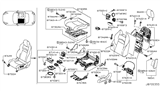 Diagram for 2011 Nissan 370Z Seat Cushion - 87350-1EA2A