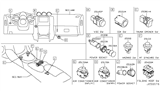 Diagram for 2009 Nissan 370Z Ignition Switch - 25151-1AA9B