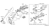 Diagram for Nissan 370Z Steering Column Cover - 48980-JK000