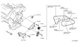 Diagram for 2015 Nissan 370Z Timing Belt Tensioner - 11955-1EA0D