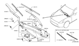 Diagram for 2012 Nissan 370Z Wiper Arm - 28886-1EA0A