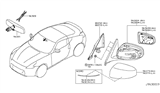 Diagram for 2018 Nissan 370Z Car Mirror - 96301-1EA0B