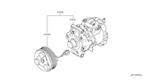 Diagram for 2012 Nissan 370Z A/C Compressor - 92600-1CB0B
