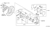 Diagram for Nissan 370Z Brake Caliper - 44001-1EA1A