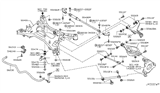 Diagram for 2020 Nissan 370Z Sway Bar Bushing - 54613-JK07B