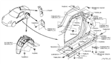 Diagram for 2014 Nissan 370Z Mud Flaps - 76856-1EA0A