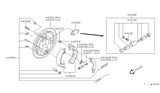 Diagram for Nissan Quest Wheel Cylinder Repair Kit - 44100-0B000