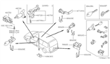 Diagram for 1993 Nissan Quest Ignition Switch - 48750-0B000
