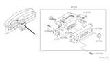Diagram for 1997 Nissan Quest A/C Switch - 27510-1B000