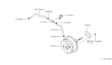 Diagram for Nissan Quest Brake Booster - 47210-0B000
