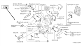 Diagram for 1995 Nissan Stanza Cup Holder - 68430-1E410