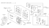 Diagram for Nissan 300ZX Brake Pad Set - 41060-40P90