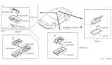 Diagram for 1994 Nissan 300ZX Dome Light - 26437-46P00