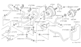 Diagram for 1994 Nissan 300ZX Brake Booster Vacuum Hose - 47471-30P00