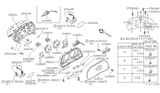 Diagram for Nissan 300ZX Instrument Cluster - 24820-45P00