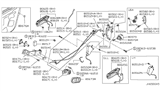 Diagram for 2001 Nissan Pathfinder Door Latch Cable - 80533-01R00