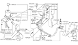 Diagram for 2004 Nissan Frontier Power Steering Pressure Switch - 49761-9Z400