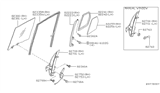 Diagram for Nissan Xterra Window Crank Handles - 80760-8B400