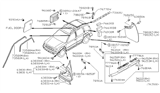Diagram for Nissan Sentra Body Mount Hole Plug - 01658-00531