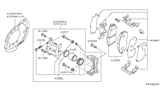 Diagram for 2014 Nissan Sentra Brake Caliper - 41001-3SG0A