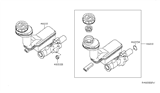 Diagram for 2014 Nissan Sentra Brake Master Cylinder Reservoir - 46010-3SG1B