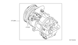 Diagram for 2015 Nissan Sentra A/C Compressor - 92600-3SH1B