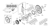 Diagram for Nissan Rogue Sport Crankshaft - 12201-1VA0A