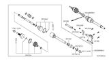 Diagram for Nissan Sentra Axle Shaft - 39100-3RC0A