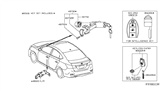 Diagram for 2014 Nissan Sentra Door Lock Cylinder - 80601-9N01A