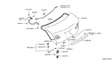 Diagram for 2013 Nissan Sentra Tailgate Lock - 84630-3SG0A