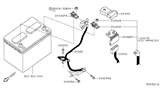 Diagram for 2013 Nissan Sentra Battery Cable - 24080-3SG1A