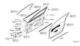 Diagram for Nissan Sentra Door Seal - 80831-4AF2A