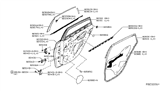 Diagram for Nissan Door Seal - 82830-4AF2A