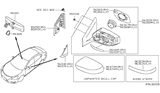 Diagram for 2016 Nissan Altima Side Marker Light - 26160-3TH2A
