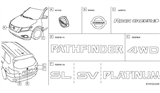 Diagram for 2018 Nissan Pathfinder Emblem - 80892-9A40A