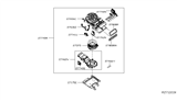 Diagram for 2019 Nissan Pathfinder Blower Motor - 27413-9PM0A