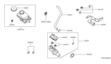 Diagram for 2020 Nissan Pathfinder Brake Master Cylinder Reservoir - 46010-3JA0C