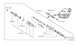Diagram for 2014 Nissan Pathfinder Axle Shaft - 39101-3JA0D
