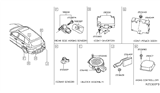 Diagram for 2016 Nissan Pathfinder Parking Assist Distance Sensor - 25994-3TA4E
