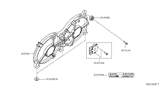 Diagram for Nissan Pathfinder Radiator fan - 21481-3JA2E