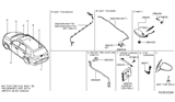 Diagram for 2014 Nissan Pathfinder Antenna Cable - 28243-3KL0B