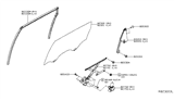 Diagram for 2014 Nissan Pathfinder Window Regulator - 82721-3KA1A