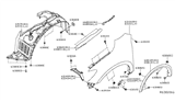 Diagram for Nissan Pathfinder Wheelhouse - 63841-9NB0A