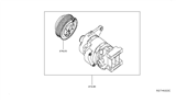 Diagram for 2014 Nissan Pathfinder A/C Compressor - 92600-9NB0A