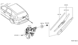 Diagram for Nissan Pathfinder Wiper Motor - 28710-3KA0C