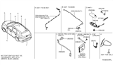 Diagram for 2018 Nissan Pathfinder Antenna Cable - 28241-9PJ0A