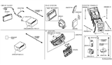 Diagram for 2020 Nissan Pathfinder A/C Switch - 28395-9PJ0A
